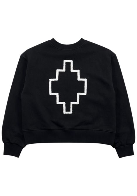 Felpa bambina nera in cotone MARCELO BURLON | GSW065NERO